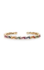 Suzanne Kalan 18k Gold Rainbow Sapphire And Diamond Bracelet