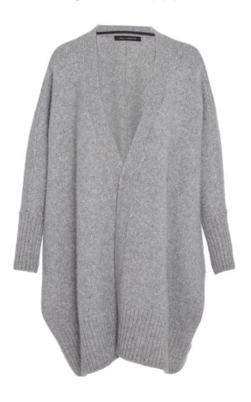Sally Lapointe Washed Silk Cashmere Oversized Cardigan