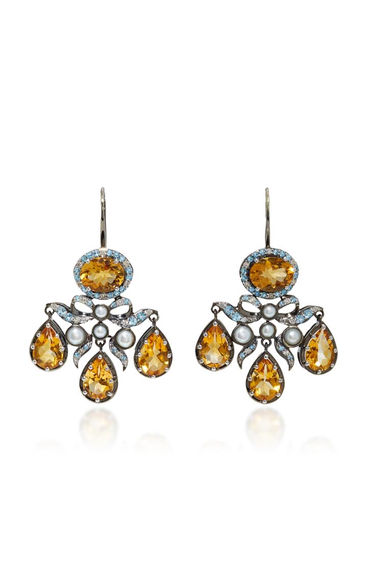 Holly Dyment Go Lightly Georgian Earrings With Citrine