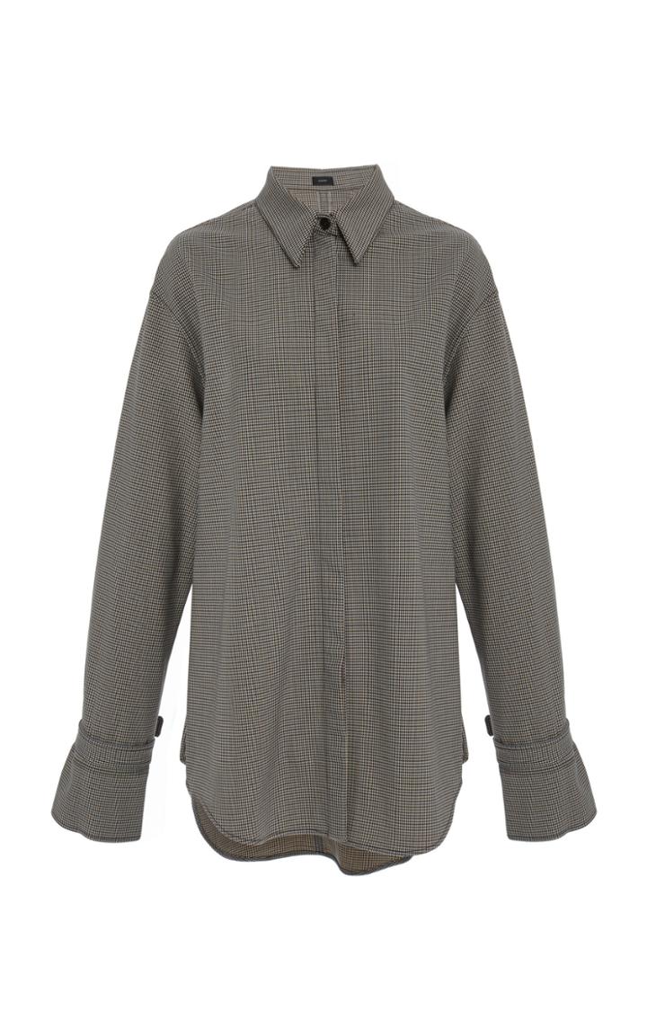 Joseph Renne Mini Dogtooth Suiting Top