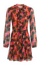 Moda Operandi Saloni Tilly Ruffled Silk-georgette Dress