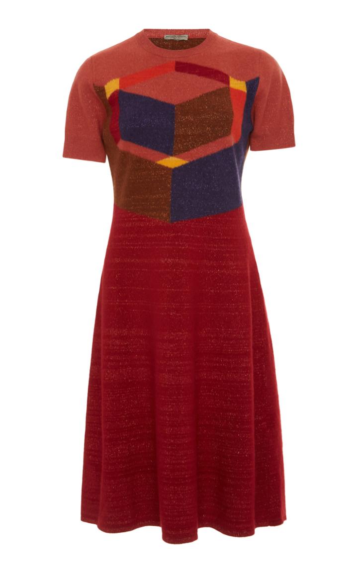Bottega Veneta Color-block A-line Knit Dress