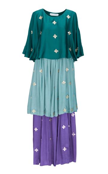 Bthaina Tri-color Caftan