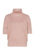 Agnona Gauzed Mohair And Cashmere Turtleneck Sweater