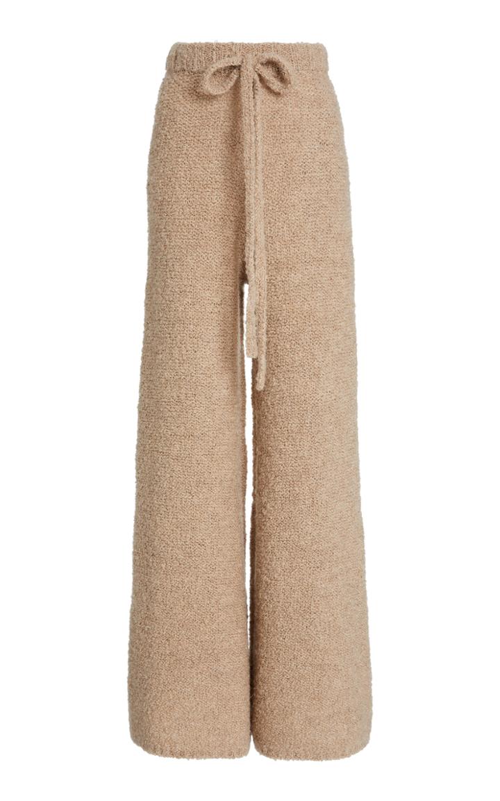 Staud Chong Knitted Wide-leg Pants
