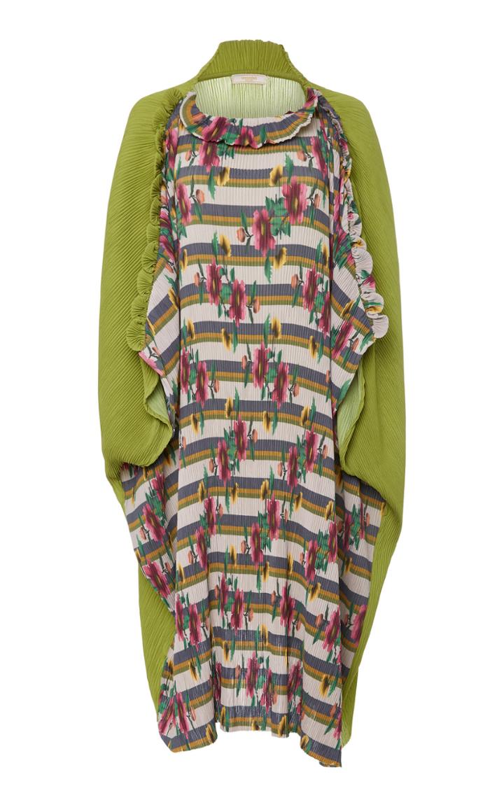 Verandah Scallop Pleated Dress