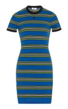 Courrges Variegated Striped Knit Dress