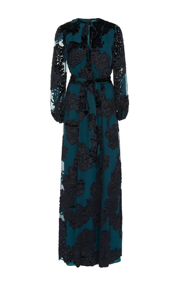 Co Jacquard Long Peasant Dress