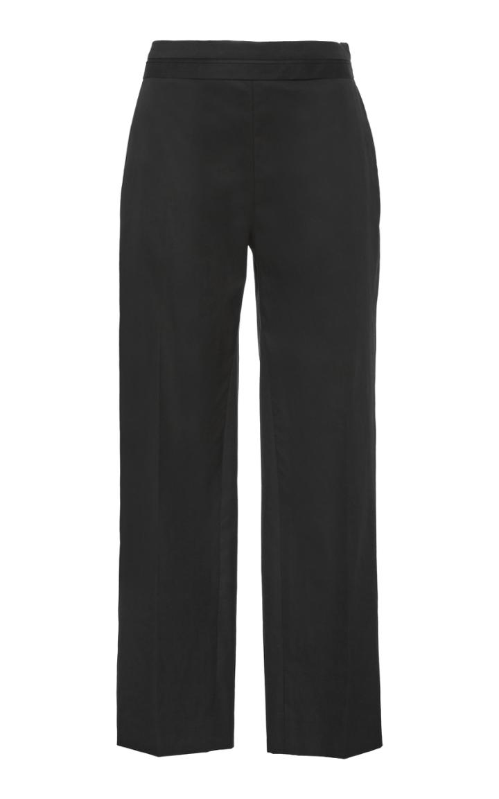 Moda Operandi The Row Henry Cropped Cotton Straight-leg Pants Size: 0