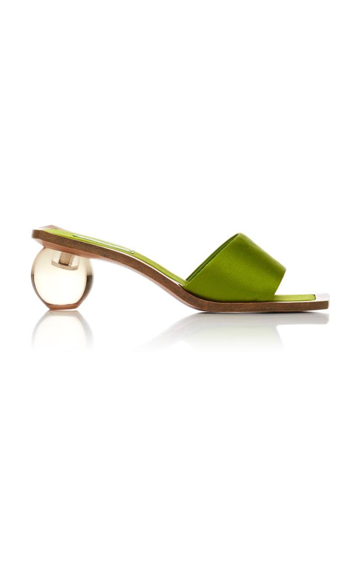 Cult Gaia Tao Satin Sandals
