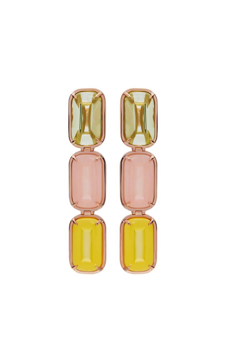 Alina Abegg Pfefferminz Multi-stone 14k Rose Gold Drop Earrings