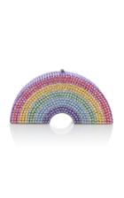 Judith Leiber Couture Rainbow Shimmer Pillbox Clutch