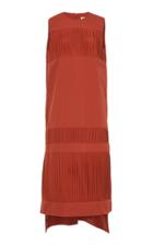 Claudia Li Plisse Persimmon Tunic