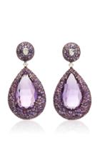 Busatti Elisabeth 18k Yellow Gold Diamond And Multi-stone Earrings
