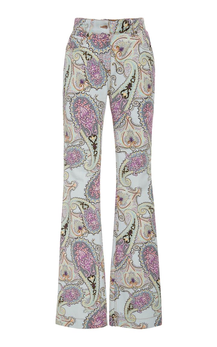 Etro Paisley Cotton-twill Pants