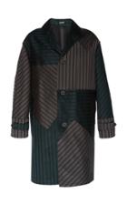 Lanvin Patchwork Stripe Coat