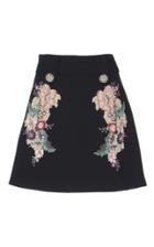 Zuhair Murad Multicolor Embroidered Mini Skirt