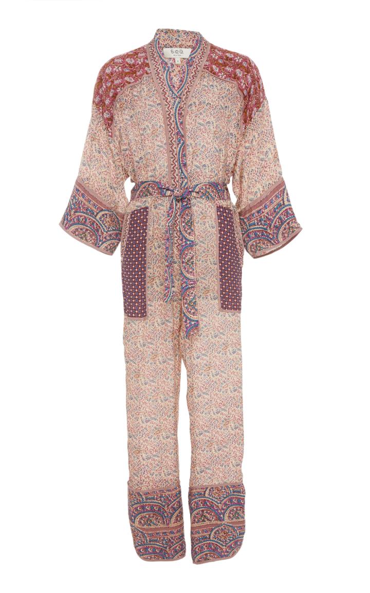 Sea Bella Printed Voile Jumpsuit