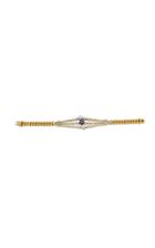 Moda Operandi Simon Teakle 18k Yellow Gold Antique Sapphire & Diamond Bracelet