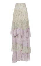 Alejandra Alonso Rojas Fernanda Ruffle Maxi Skirt