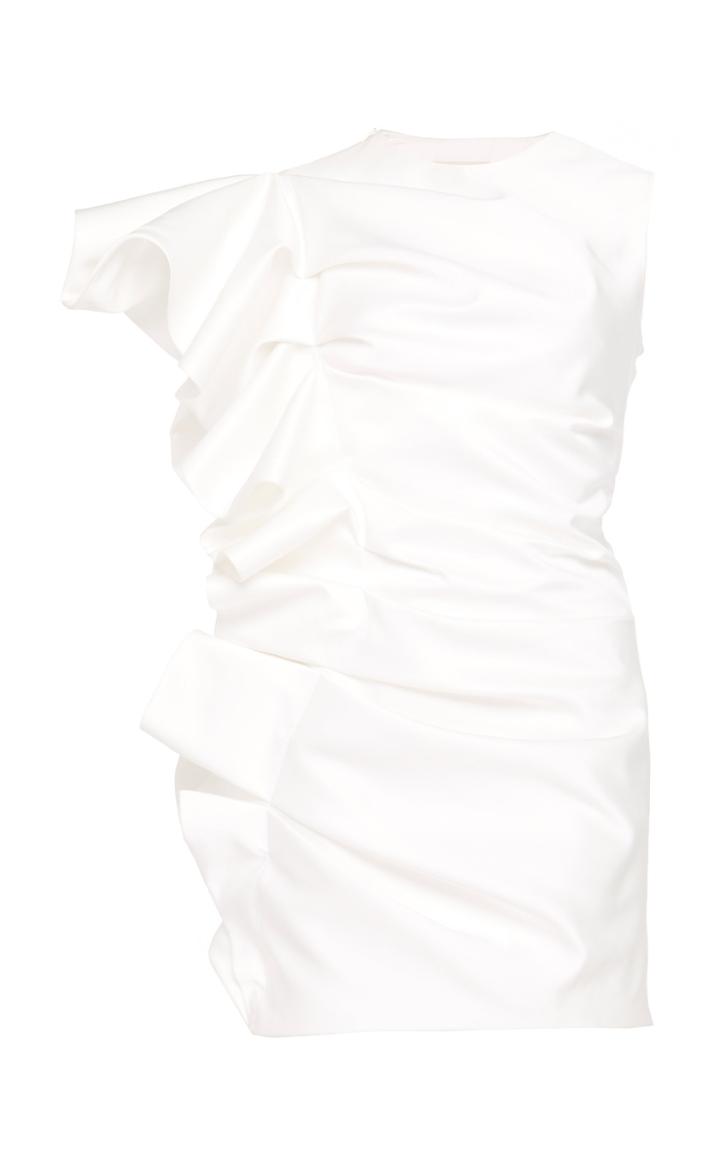 Alexandre Vauthier Ruffled Crepe Mini Dress