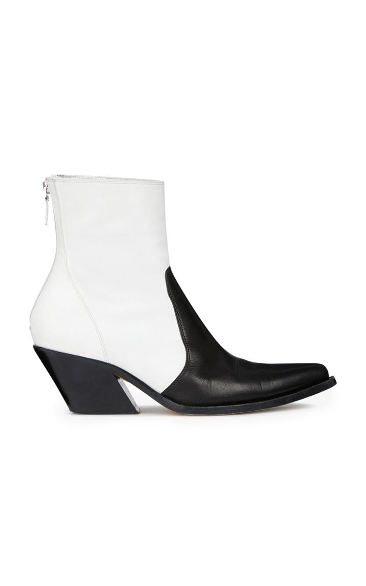 Givenchy Paneled Leather Cowboy Boots