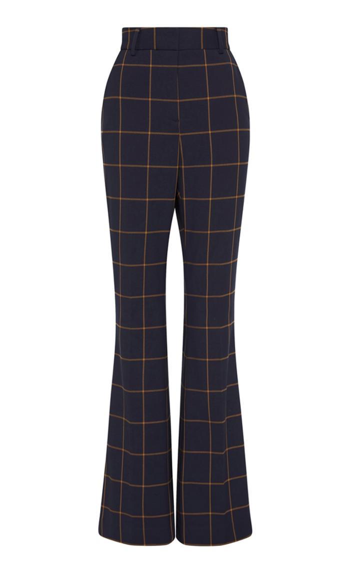 Moda Operandi Rebecca Vallance Ines Checked Flared-leg Trousers
