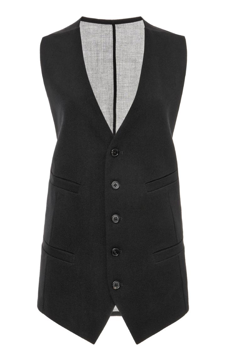 Moda Operandi Ann Demeulemeester Cotton & Wool Waistcoat