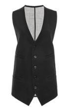 Moda Operandi Ann Demeulemeester Cotton & Wool Waistcoat