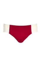 Tori Praver Maelyn Two-tone High-leg Cheeky Bikini Bottoms