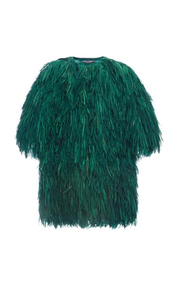 Moda Operandi Dolce & Gabbana Fringed Organza Jacket Size: 38
