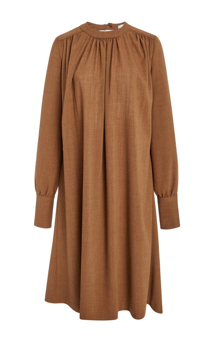 Tome Open Back Wool Tweed Dress
