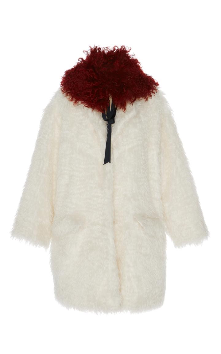 Emilio De La Morena Oversized Fur Jacket
