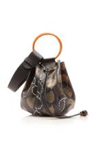 Ulla Johnson Piera Python Embossed Leather Hobo Bag