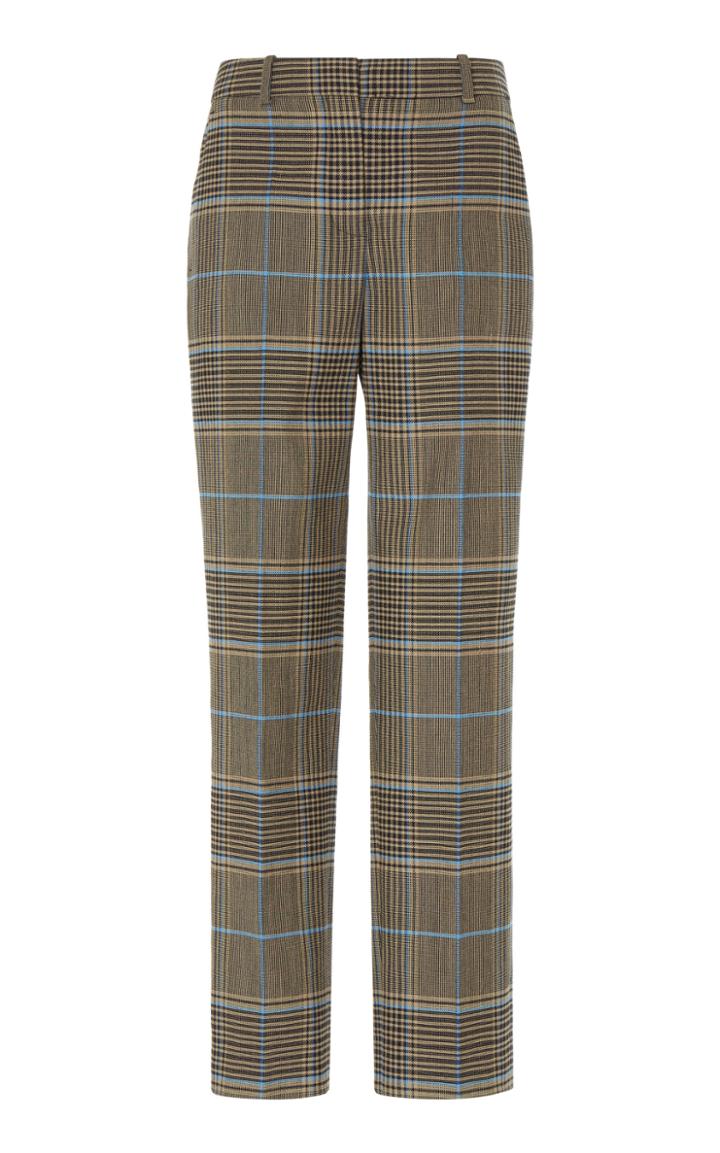 Givenchy High-waisted Plaid Wool-blend Cigarette Pants