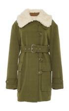 Proenza Schouler Pswl Sb Belted Coat-cotton Canvas