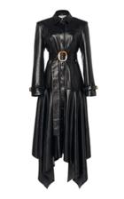Matriel Leather Overcoat Dress