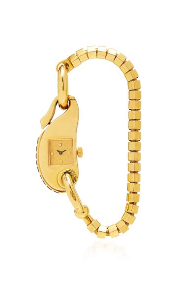 Vintage Boucheron Retro Gold And Sapphire Watch