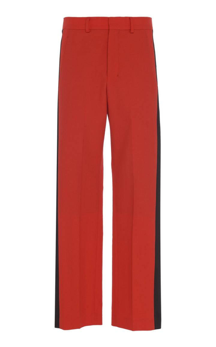 Ami Satin Stripes Wide Fit Trousers