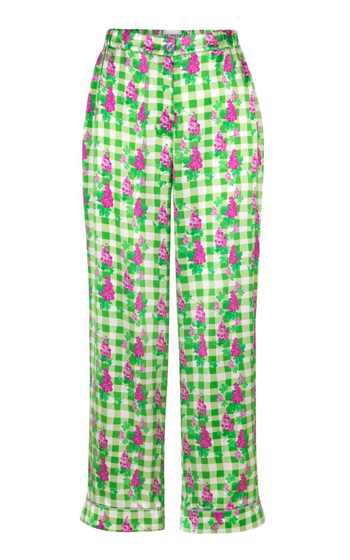 Helmstedt Wide Leg Silk Satin Pants