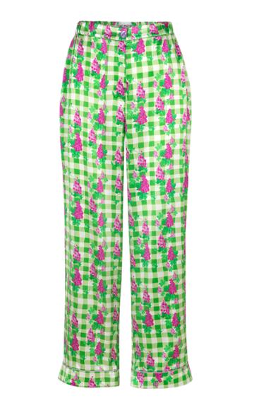 Helmstedt Wide Leg Silk Satin Pants
