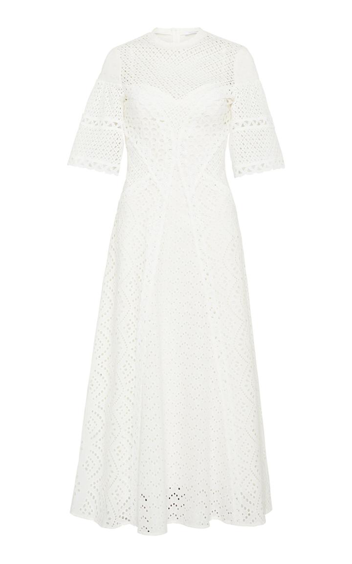 Rachel Gilbert Dillon Broderie Anglaise-cotton Maxi Dress