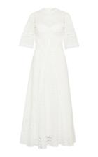 Rachel Gilbert Dillon Broderie Anglaise-cotton Maxi Dress