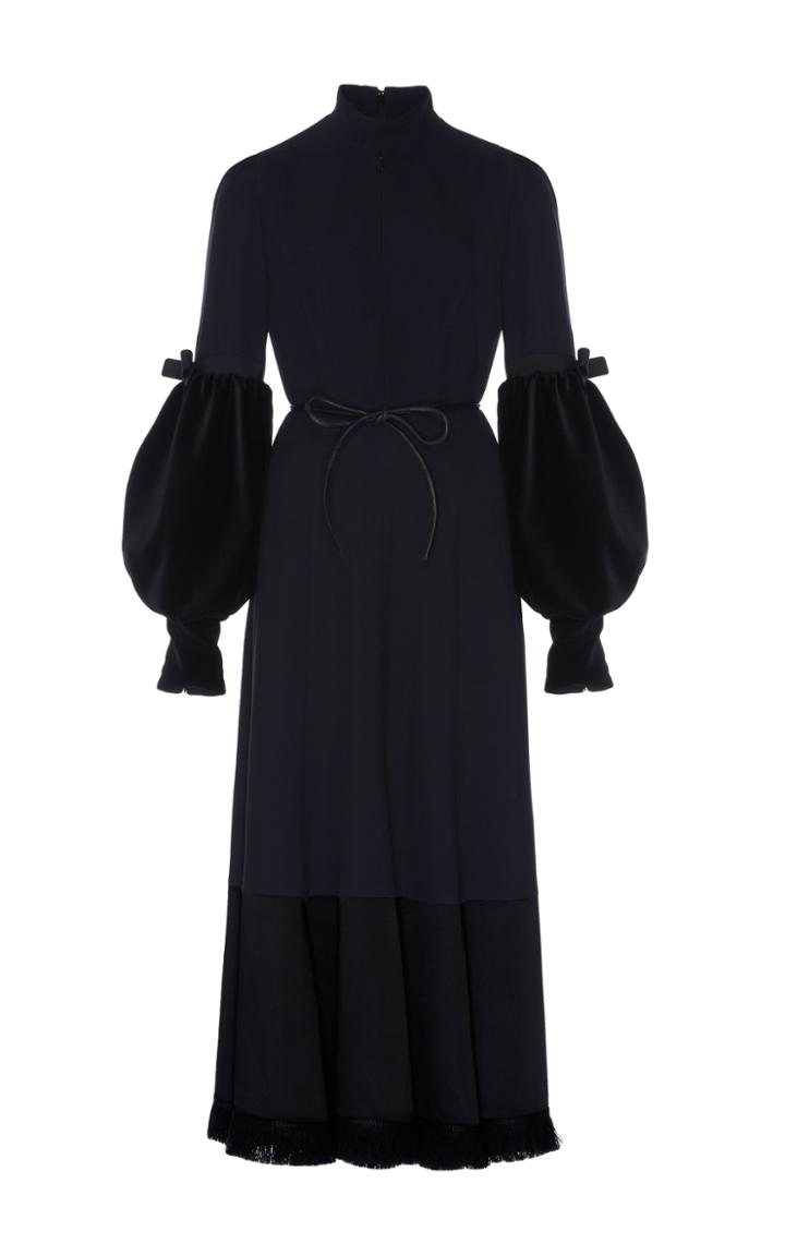 Andrew Gn Balloon Sleeve Midi Dress