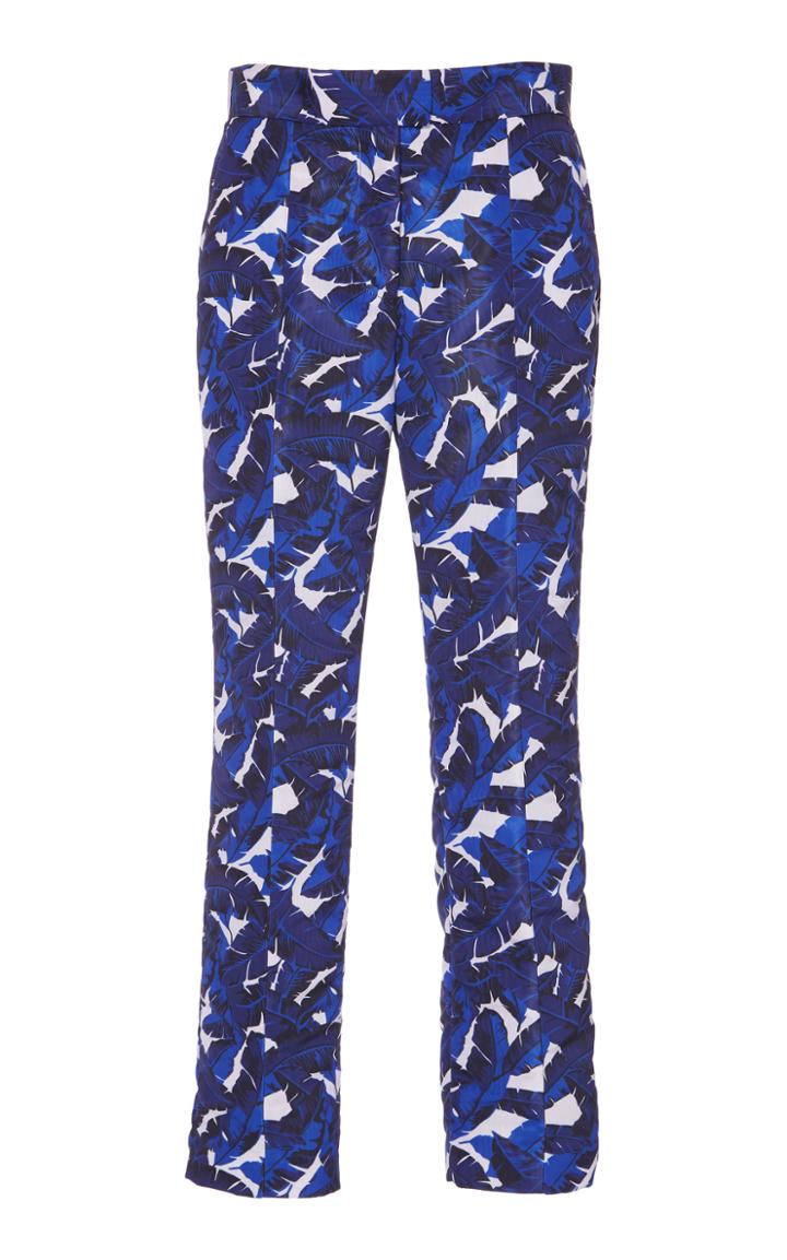 Msgm Leaf Print Pant
