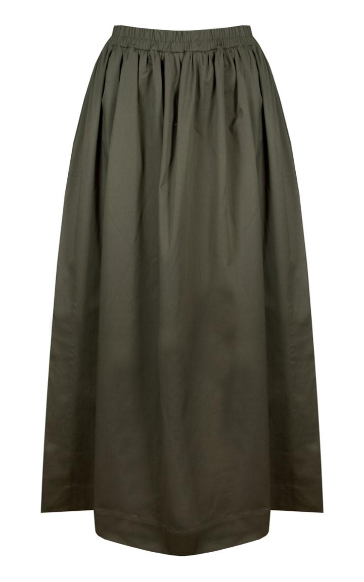 Moda Operandi Piece Of White Mia Side-slit Maxi Skirt
