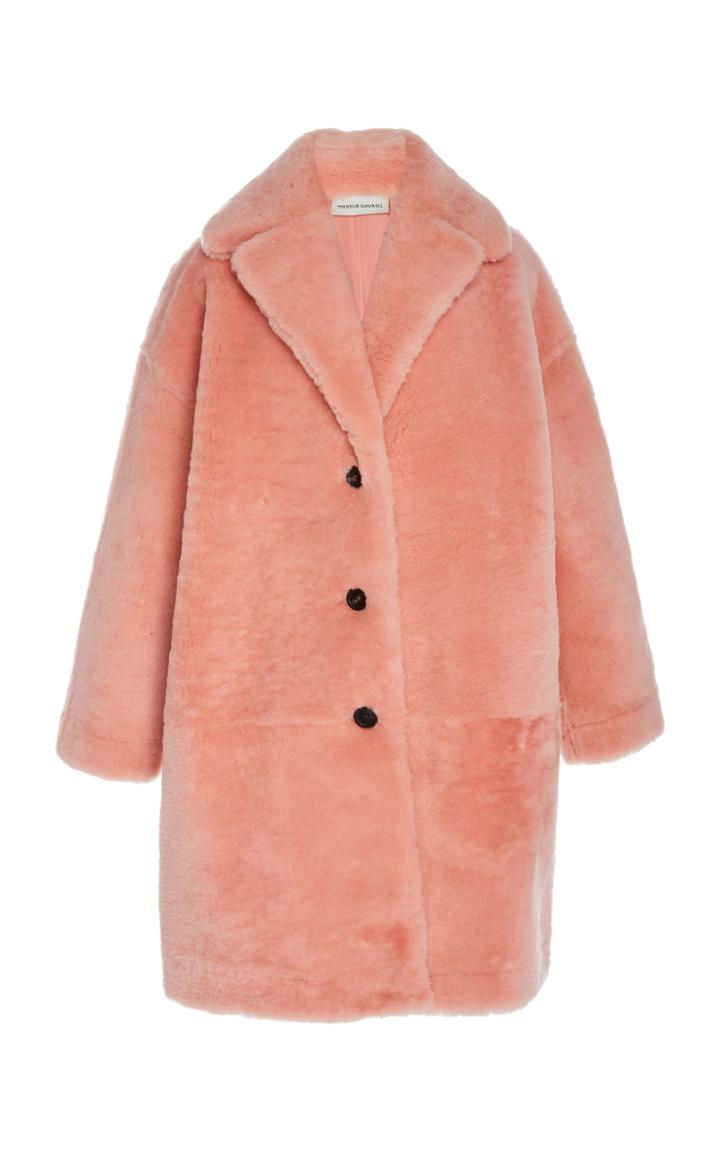 Mansur Gavriel Oversized Shearling Coat