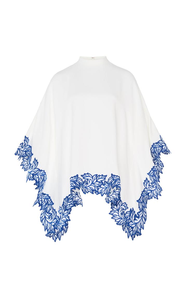 Moda Operandi Andrew Gn Embroidered Crepe Top Size: 34