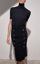 Ralph Lauren Ophelle Button Skirt