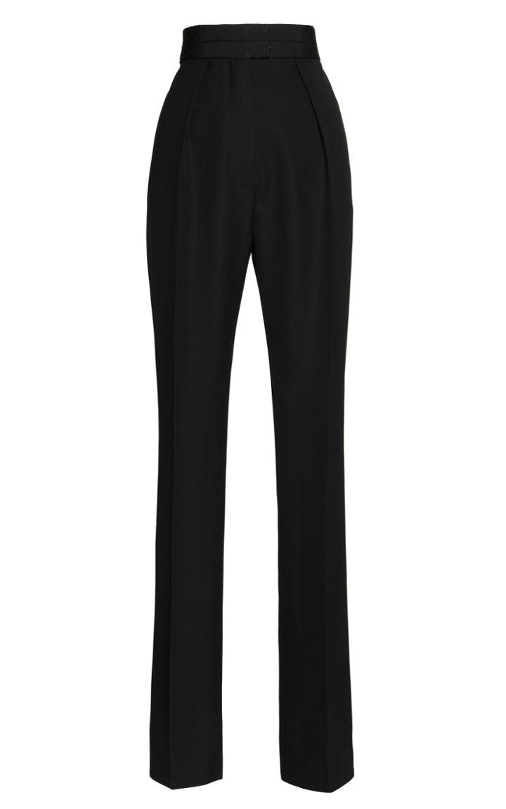Martin Grant High Waisted Pant With Grosgrain Waist